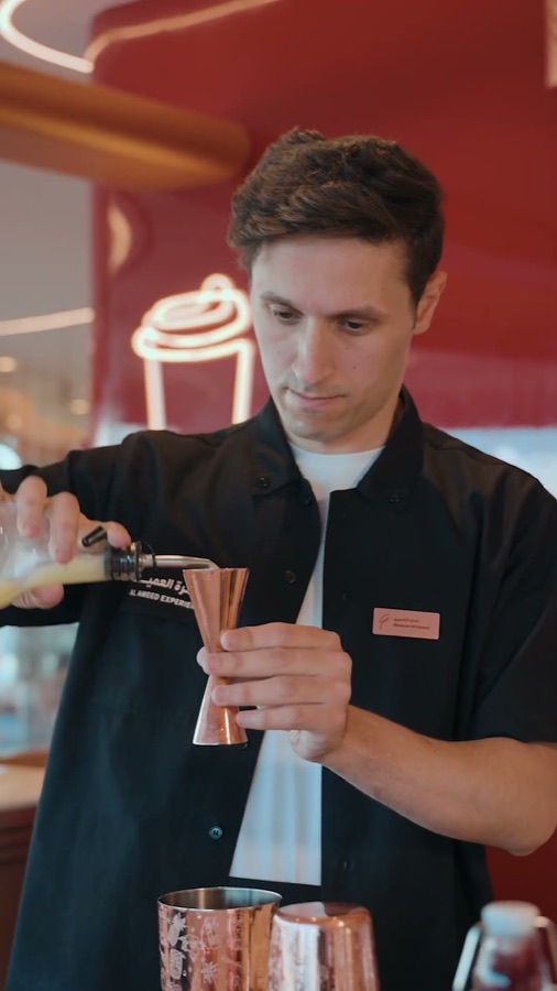 Frame from Food and Beverage Short - Looped Production
